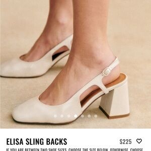 Sézane Elisa Sling Back Heels